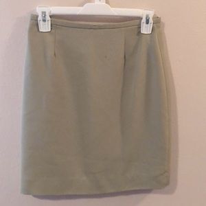 CHAUS Petite Beige Pencil Skirt | Size S